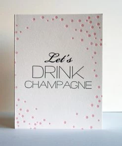 STEEL PETAL PRESS DRINK CHAMPANGNE CARD Gifts