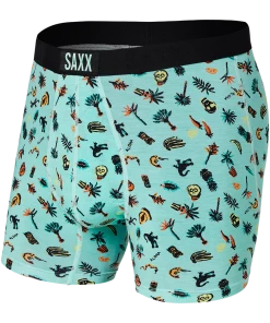 SAXX UNDERWEAR VIBE BOXER BRIEF MINT REMOTE