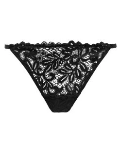 POUR MOI BLING IT ON HEART THONG BLACK
