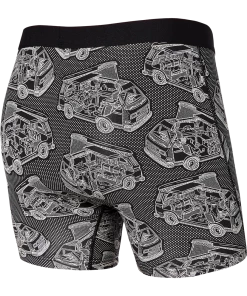 SAXX UNDERWEAR Men's Underwear VIBE BOXER BRIEF BLACK VAN LIFE